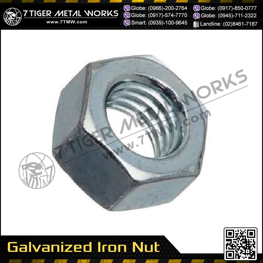 Galvanized Iron A307 Hexagonal Nut Bolt And Nut Supplier Philippines