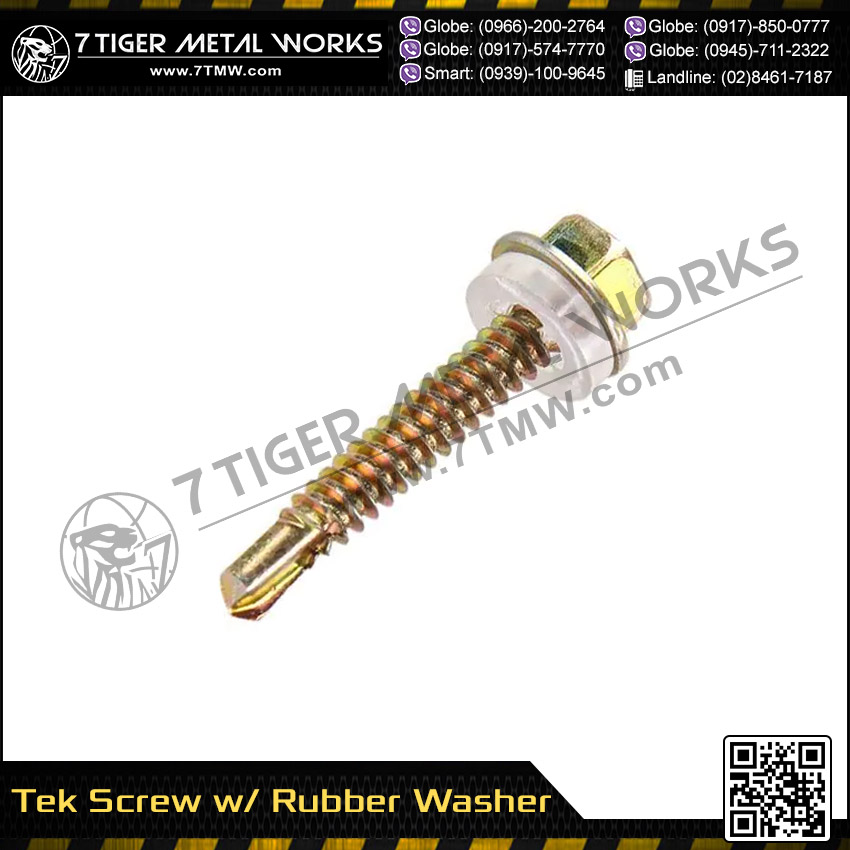 Tek Screw w/ Rubber Washer Bolt and Nut Supplier Philippines