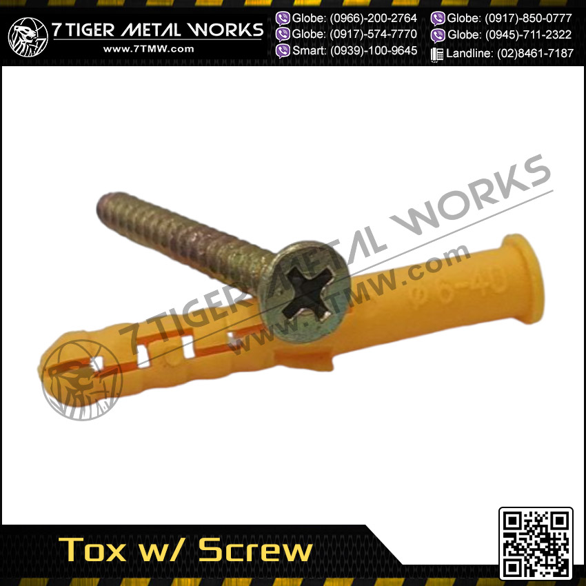 Tox screw clearance