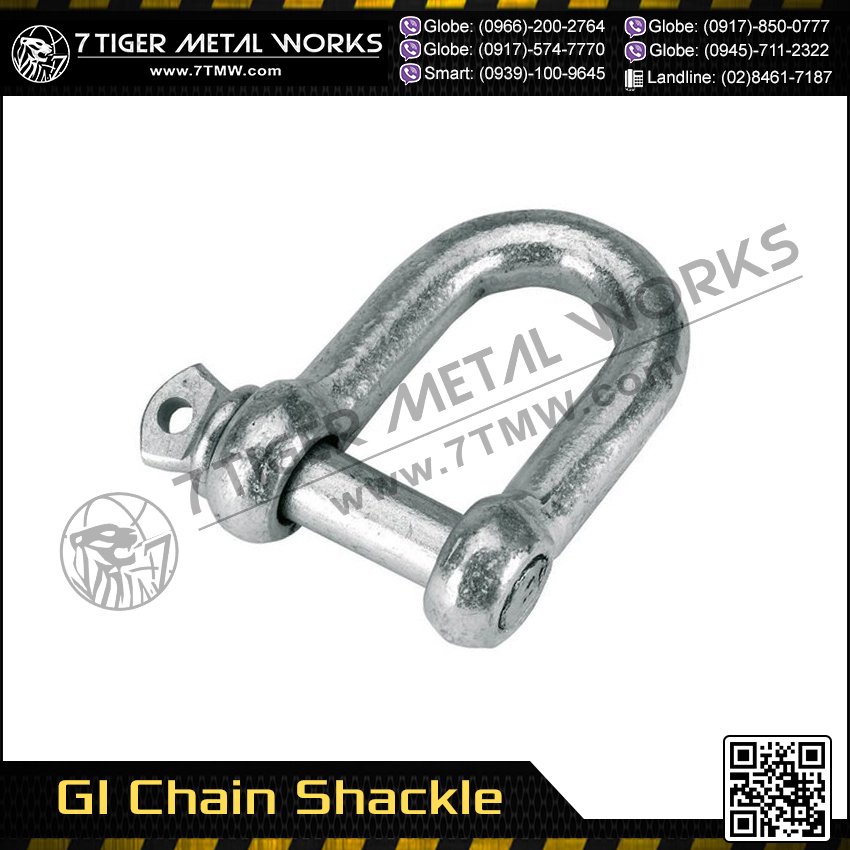 GI Chain Shackle (UTYPE) Bolt and Nut Supplier Philippines