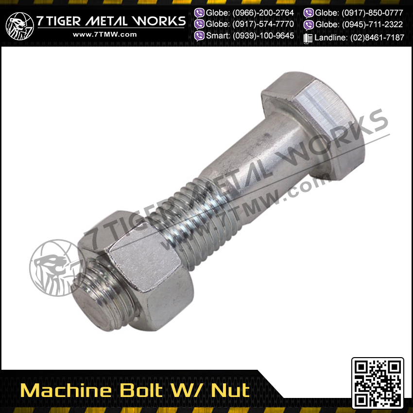 Machine Bolt With Nut Bolt and Nut Supplier Philippines